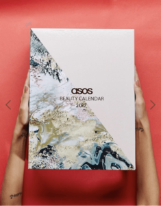 Calendrier de l'avent beauté asos 2017